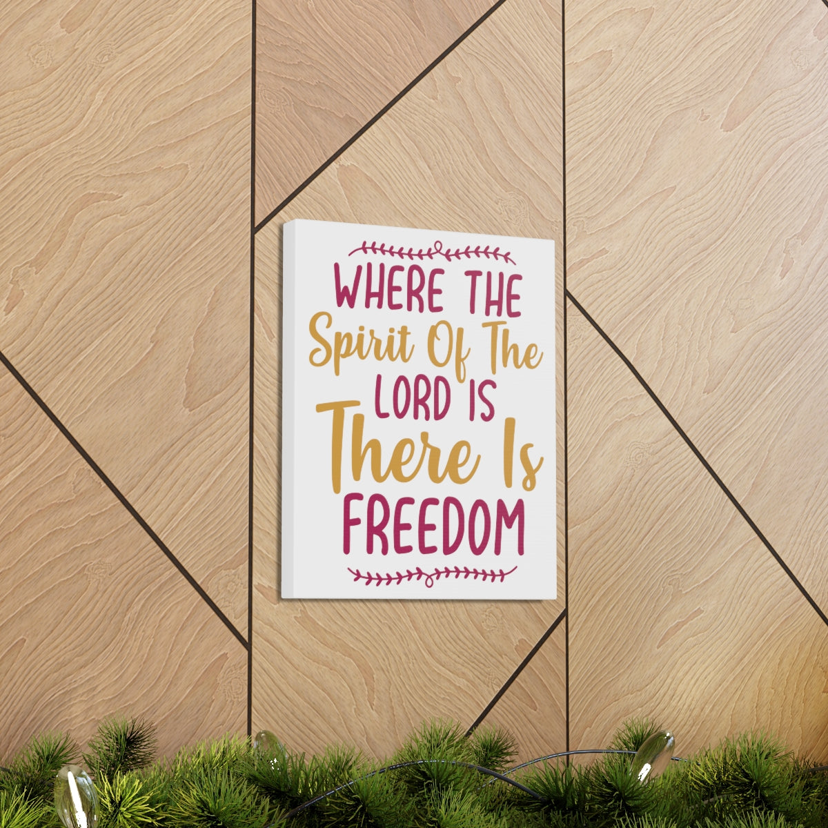 Scripture Walls There Is Freedom 2 Corinthians 3:17 Christian Wall Art Print Ready to Hang Unframed-Express Your Love Gifts