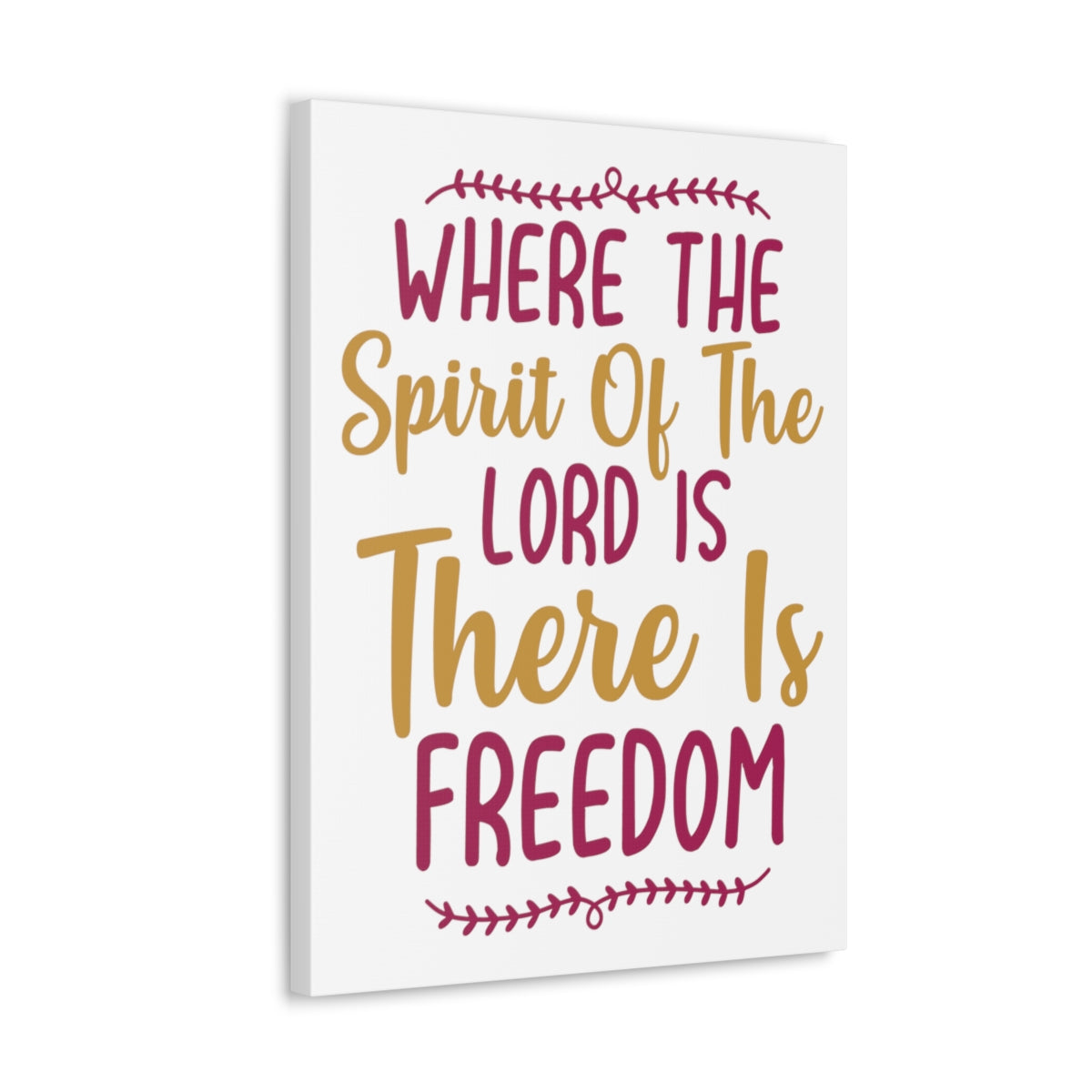 Scripture Walls There Is Freedom 2 Corinthians 3:17 Christian Wall Art Print Ready to Hang Unframed-Express Your Love Gifts