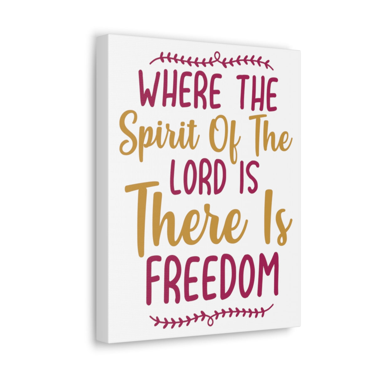 Scripture Walls There Is Freedom 2 Corinthians 3:17 Christian Wall Art Print Ready to Hang Unframed-Express Your Love Gifts