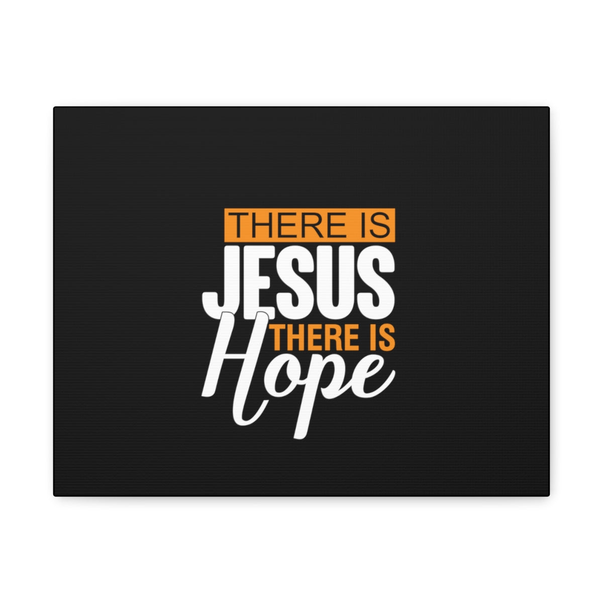 There Is Jesus There Is Hope Titus 2:13 Black Christian Wall Art Bible Verse Print Ready to Hang Unframed-Express Your Love Gifts