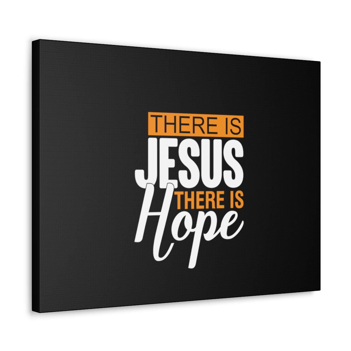 There Is Jesus There Is Hope Titus 2:13 Black Christian Wall Art Bible Verse Print Ready to Hang Unframed-Express Your Love Gifts