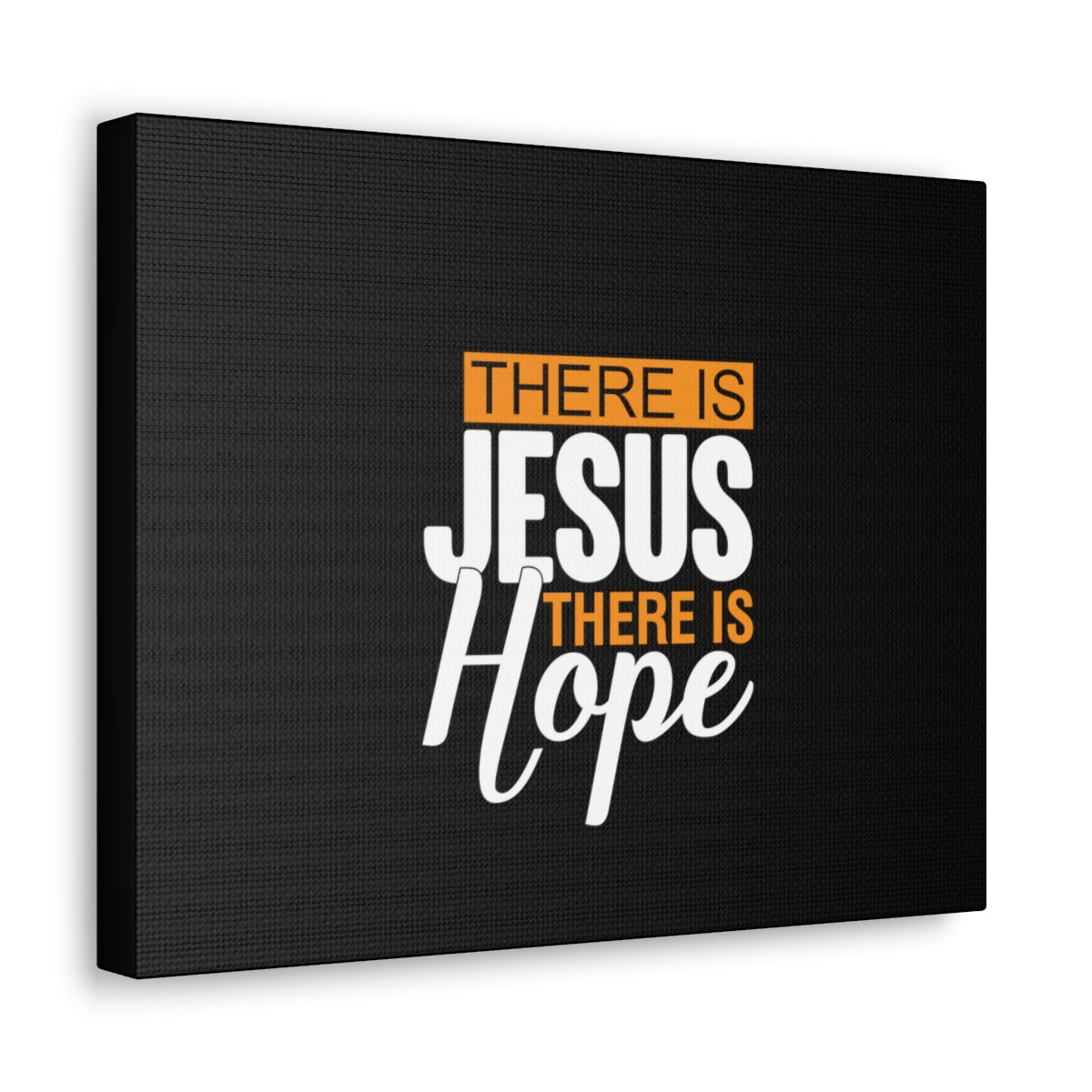 There Is Jesus There Is Hope Titus 2:13 Black Christian Wall Art Bible Verse Print Ready to Hang Unframed-Express Your Love Gifts