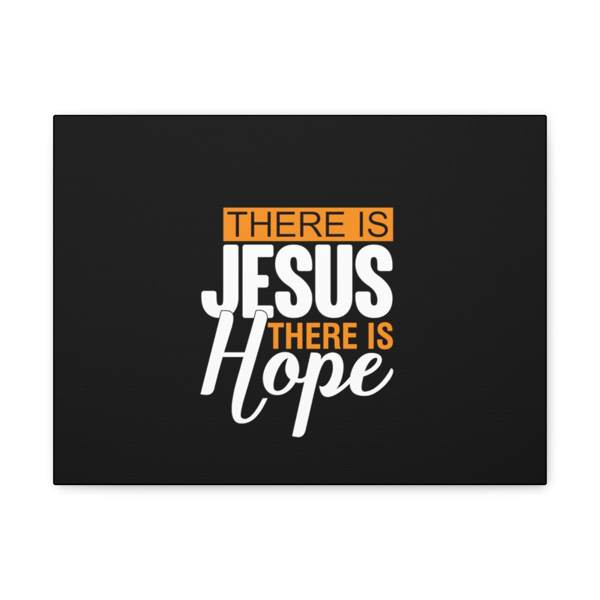 There Is Jesus There Is Hope Titus 2:13 Black Christian Wall Art Bible Verse Print Ready to Hang Unframed-Express Your Love Gifts