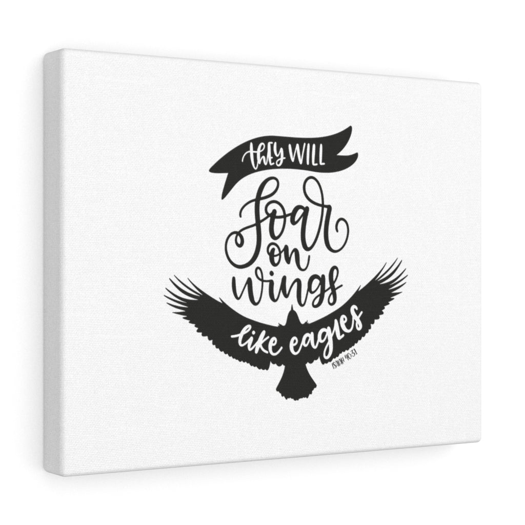 They Will Soar Isaiah 40:31 Bible Verse Canvas Christian Wall Art Ready to Hang Unframed-Express Your Love Gifts