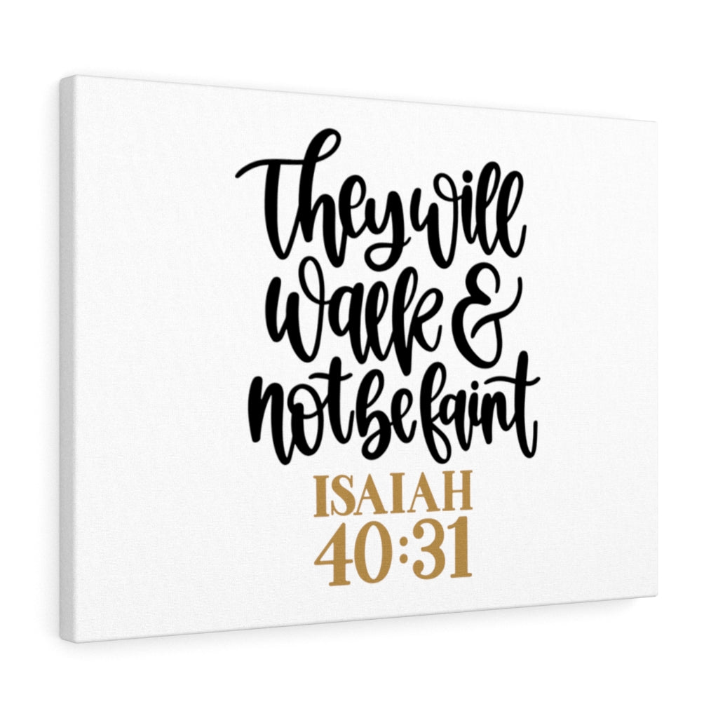 They Will Walk Isaiah 40:31 Bible Verse Canvas Christian Wall Art Ready to Hang Unframed-Express Your Love Gifts