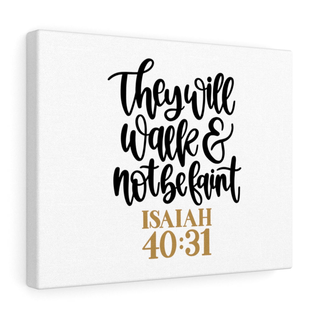 Scripture Walls They Will Walk Isaiah 40:31 Bible Verse Canvas Christian Wall Art Ready to Hang Unframed-Express Your Love Gifts