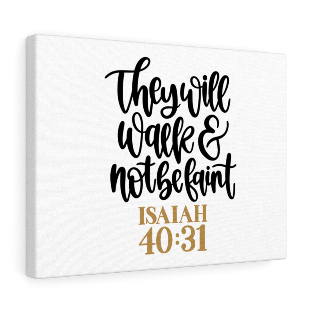 Scripture Walls They Will Walk Isaiah 40:31 Bible Verse Canvas Christian Wall Art Ready to Hang Unframed-Express Your Love Gifts
