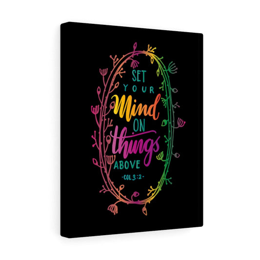 Things Above Col 3:2 Bible Verse Canvas Christian Wall Art Ready to Hang Unframed-Express Your Love Gifts