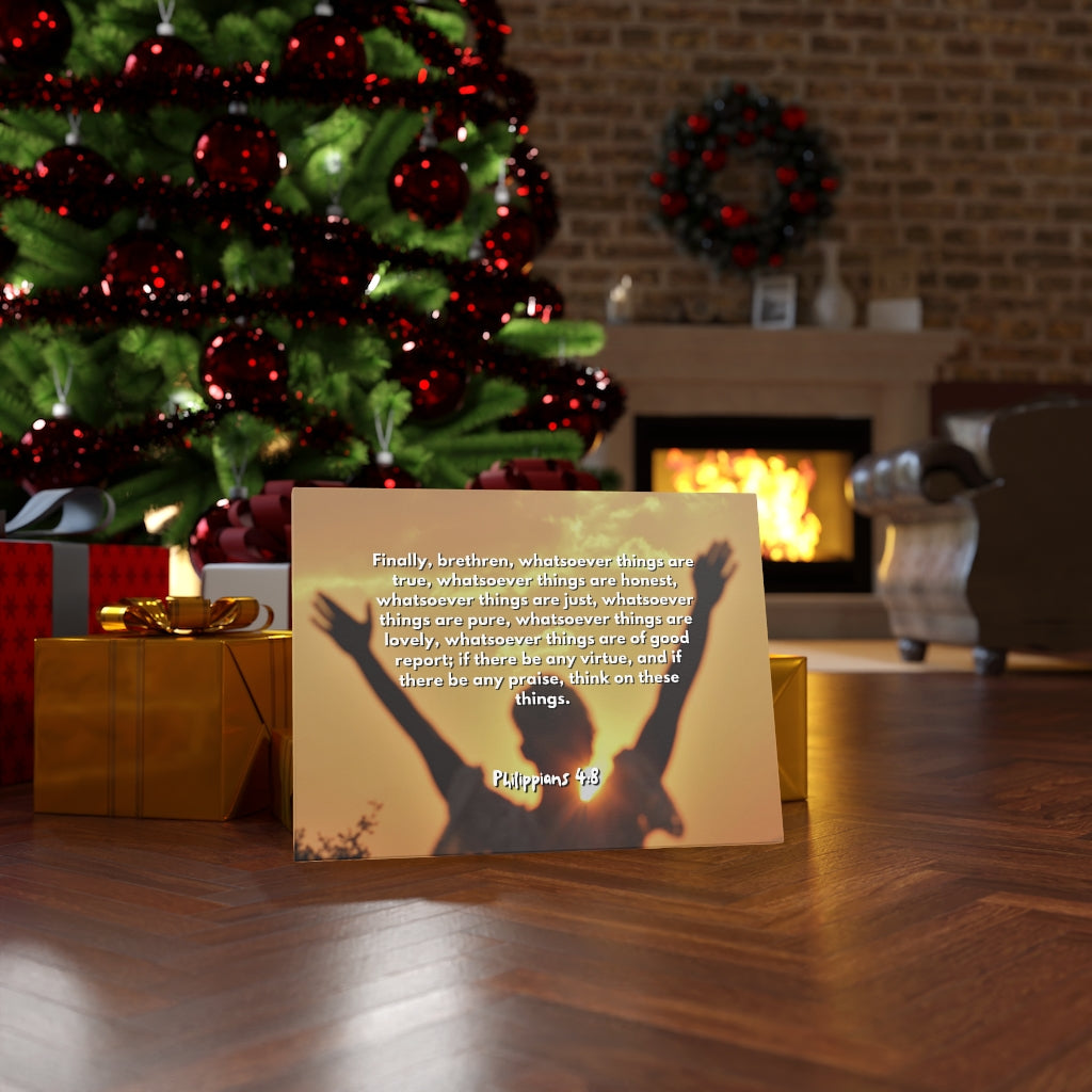 Things Are True Philippians 4:8 Bible Verse Canvas Christian Wall Art Ready to Hang Unframed-Express Your Love Gifts