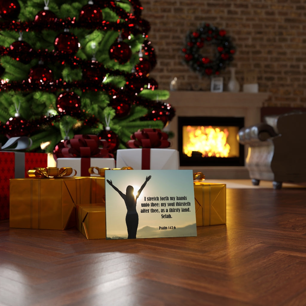 Scripture Walls Thirsty Land Psalm 143:6 Bible Verse Canvas Christian Wall Art Ready to Hang Unframed-Express Your Love Gifts