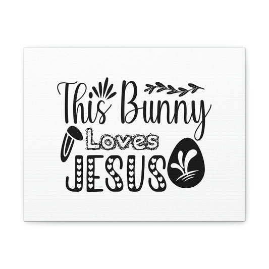 This Bunny Love Jesus John 14:15 Christian Wall Art Bible Verse Print Ready to Hang Unframed-Express Your Love Gifts
