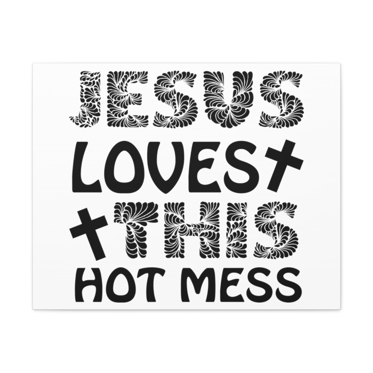 This Hot Mess Revelation 1:5 Christian Wall Art Print Ready to Hang Unframed-Express Your Love Gifts