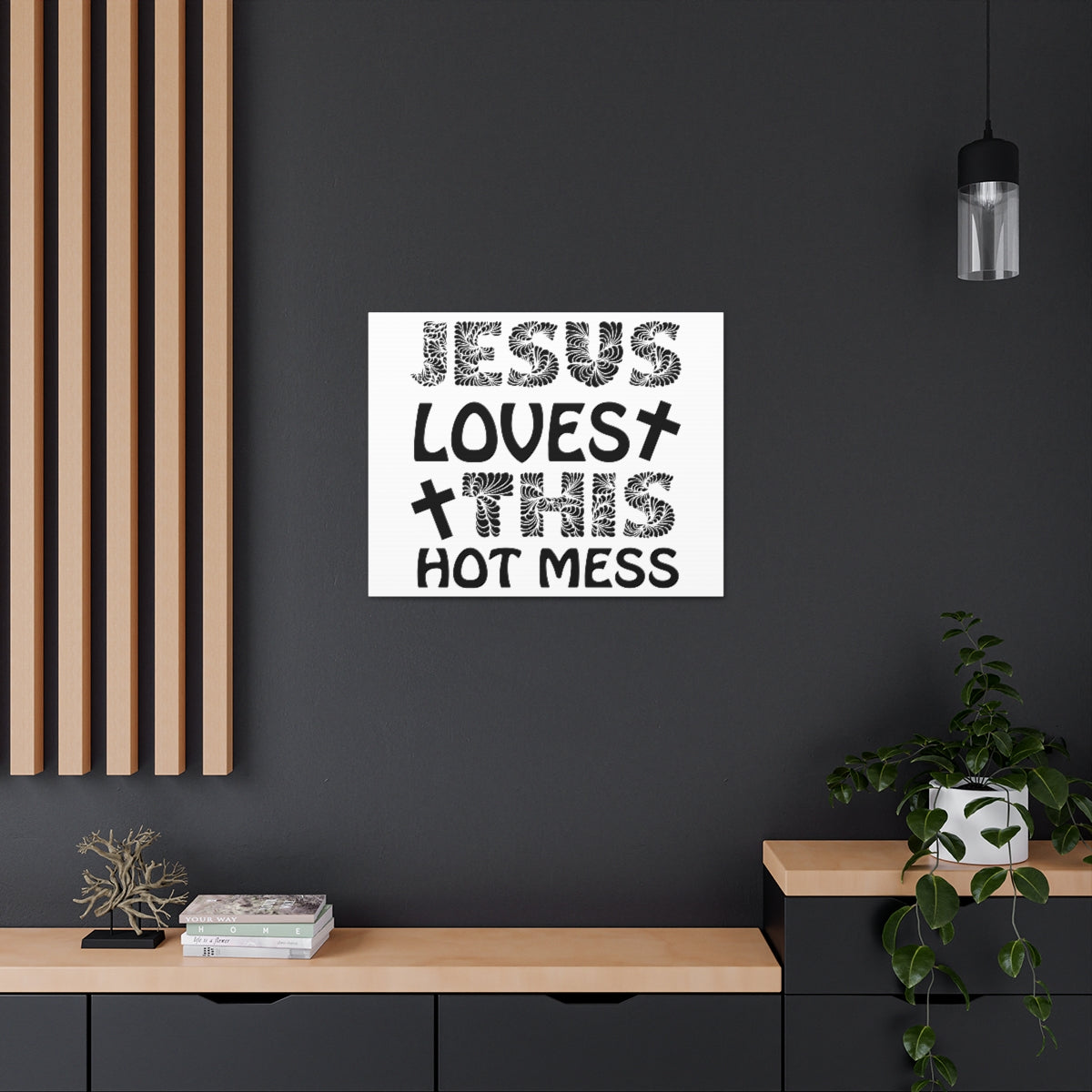 Scripture Walls This Hot Mess Revelation 1:5 Christian Wall Art Print Ready to Hang Unframed-Express Your Love Gifts