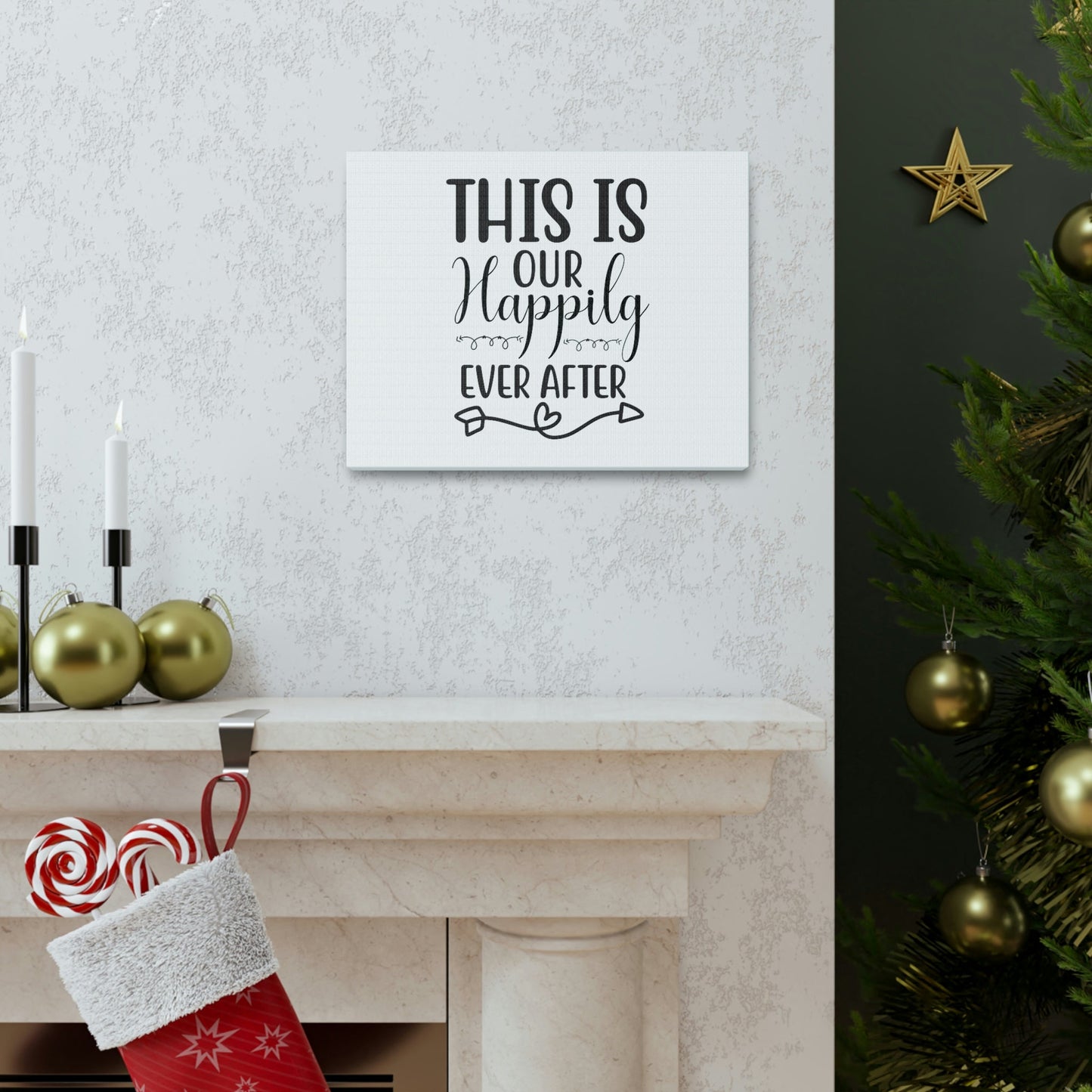 Scripture Walls This Is Our Happily Ever After Jeremiah 29:11 Christian Wall Art Print Ready to Hang Unframed-Express Your Love Gifts