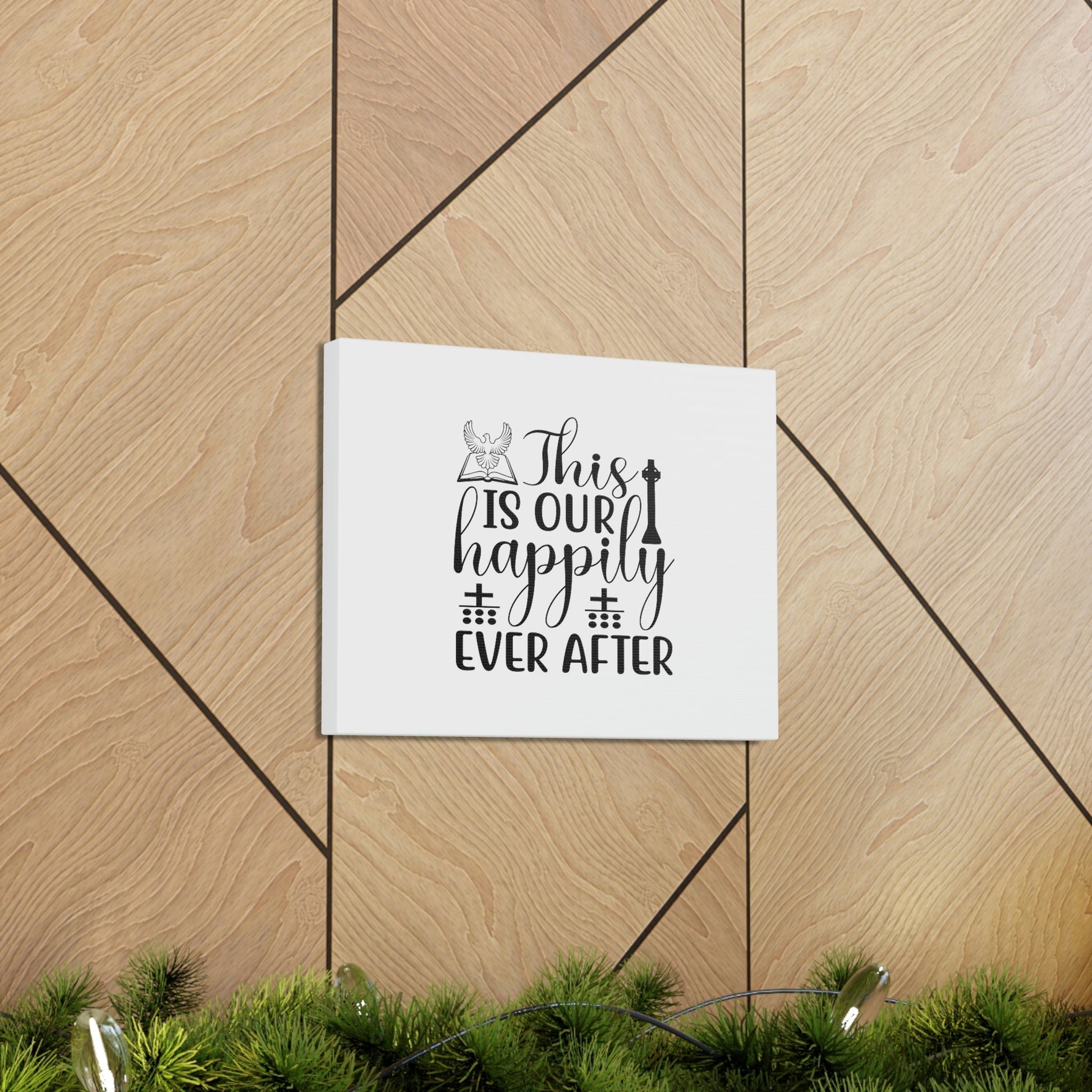 This Is Our Happily Ever After John 16:33 Christian Wall Art Bible Verse Print Ready to Hang Unframed-Express Your Love Gifts