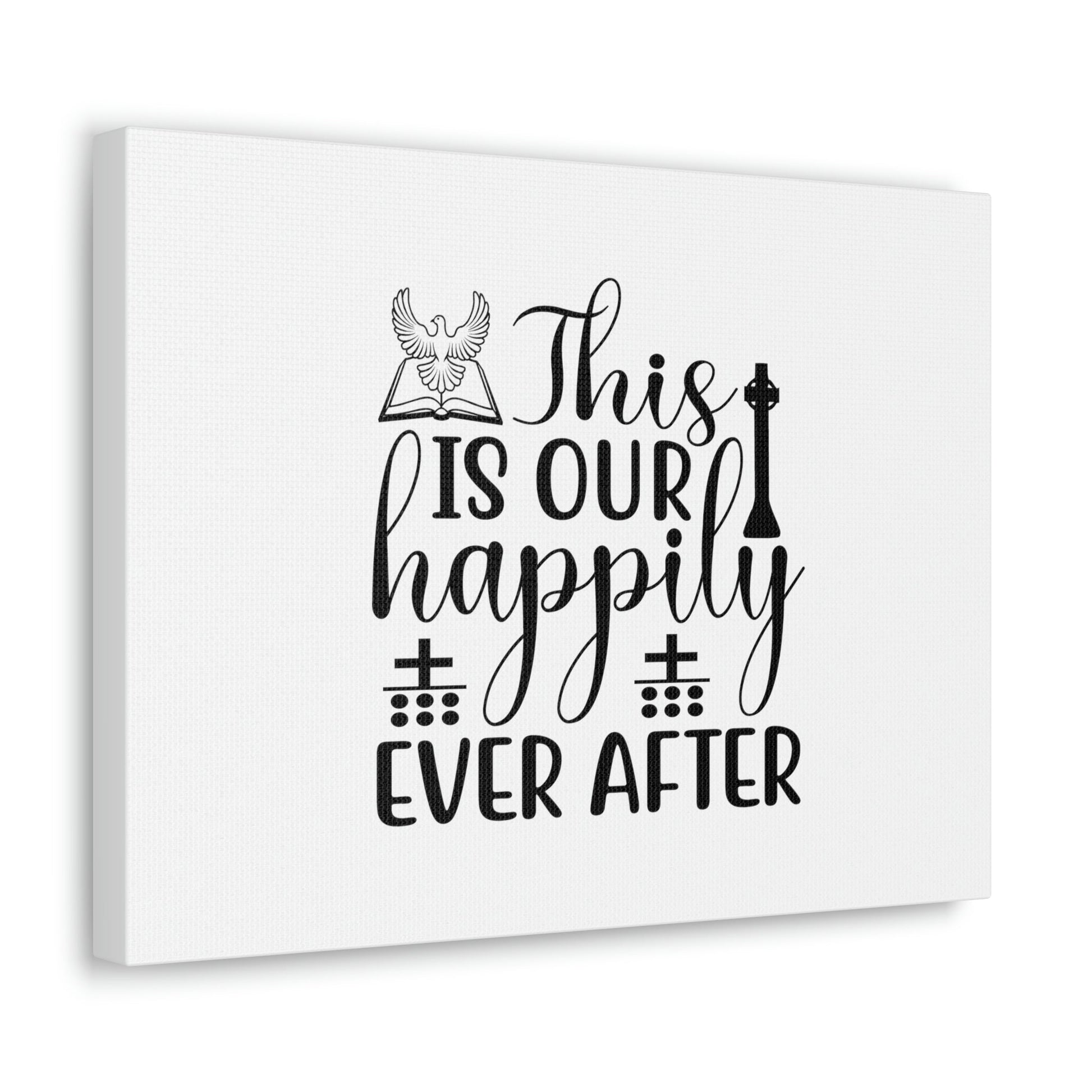 This Is Our Happily Ever After John 16:33 Christian Wall Art Bible Verse Print Ready to Hang Unframed-Express Your Love Gifts