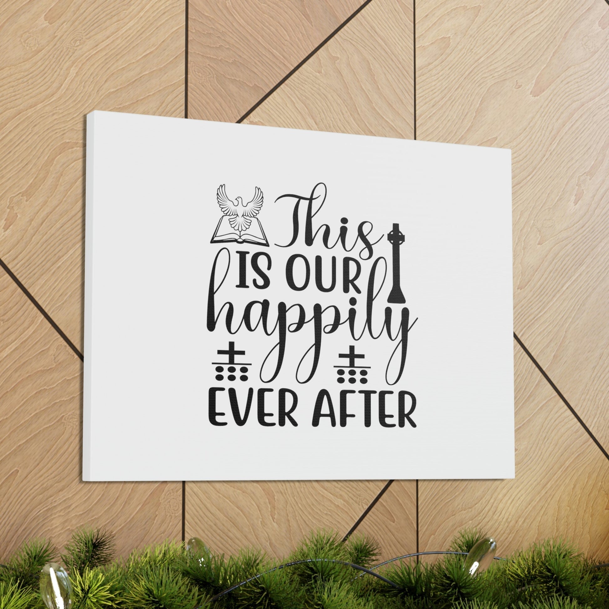 This Is Our Happily Ever After John 16:33 Christian Wall Art Bible Verse Print Ready to Hang Unframed-Express Your Love Gifts