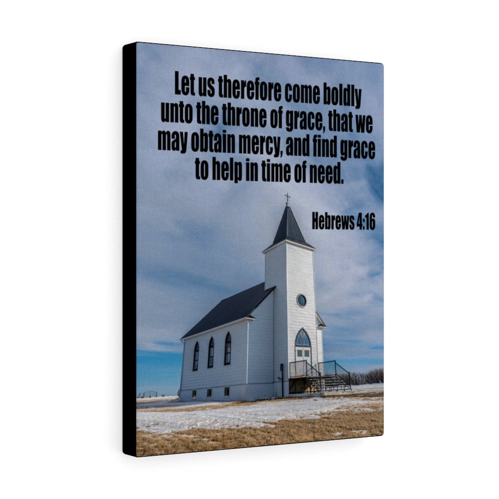 Throne of Grace Hebrews 4:16 Bible Verse Canvas Christian Wall Art Ready to Hang Unframed-Express Your Love Gifts