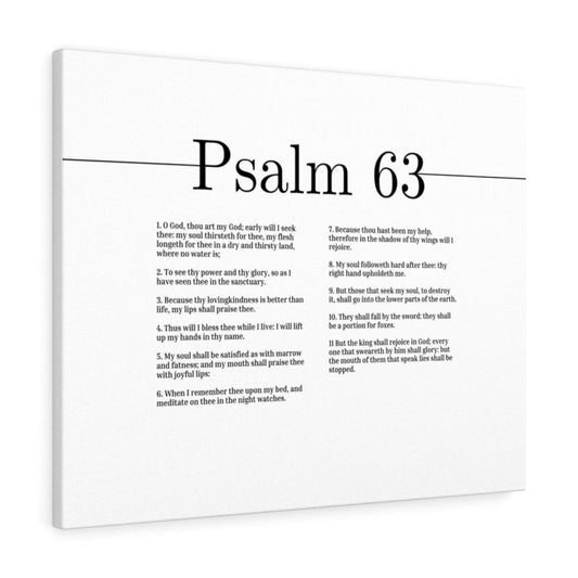 Thy Power And Thy Glory Psalm 63 Bible Verse Canvas Christian Wall Art Ready to Hang Unframed-Express Your Love Gifts