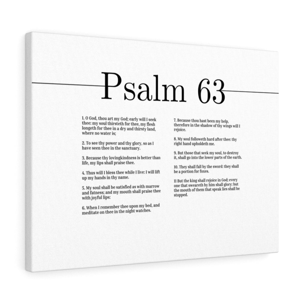 Thy Power And Thy Glory Psalm 63 Bible Verse Canvas Christian Wall Art Ready to Hang Unframed-Express Your Love Gifts