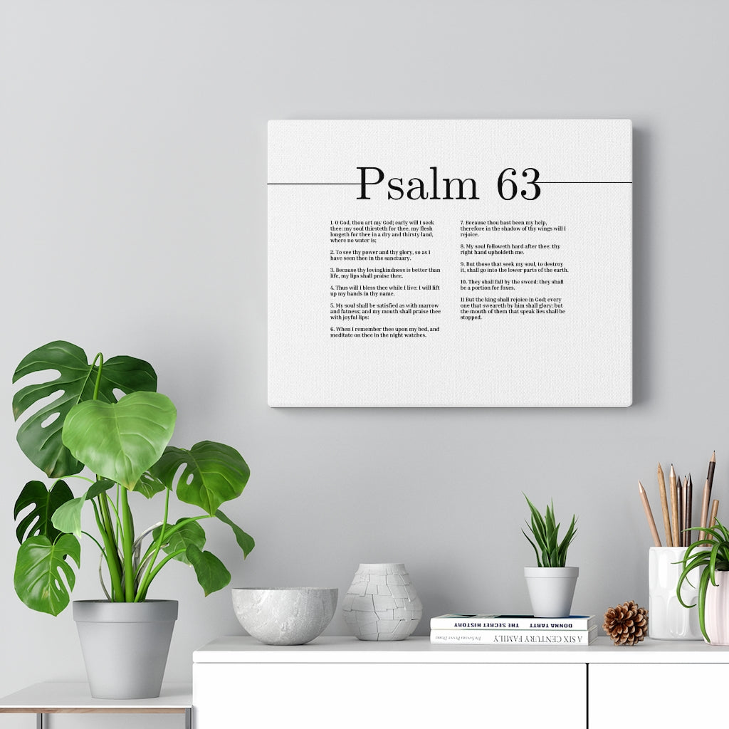 Thy Power And Thy Glory Psalm 63 Bible Verse Canvas Christian Wall Art Ready to Hang Unframed-Express Your Love Gifts