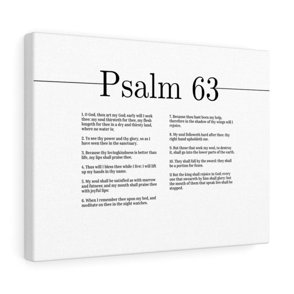 Thy Power And Thy Glory Psalm 63 Bible Verse Canvas Christian Wall Art Ready to Hang Unframed-Express Your Love Gifts
