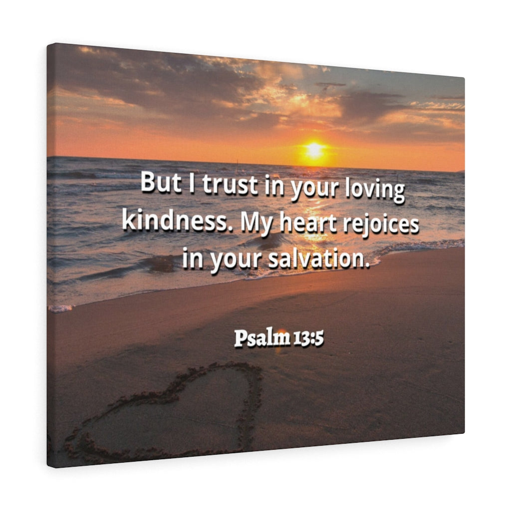 Thy Salvation Psalm 13:5 Bible Verse Canvas Christian Wall Art Ready to Hang Unframed-Express Your Love Gifts