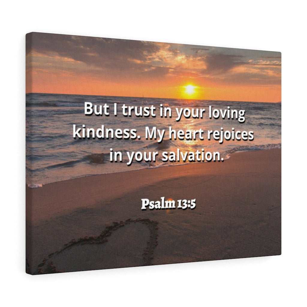 Thy Salvation Psalm 13:5 Bible Verse Canvas Christian Wall Art Ready to Hang Unframed-Express Your Love Gifts