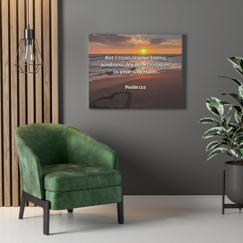 Thy Salvation Psalm 13:5 Bible Verse Canvas Christian Wall Art Ready to Hang Unframed-Express Your Love Gifts