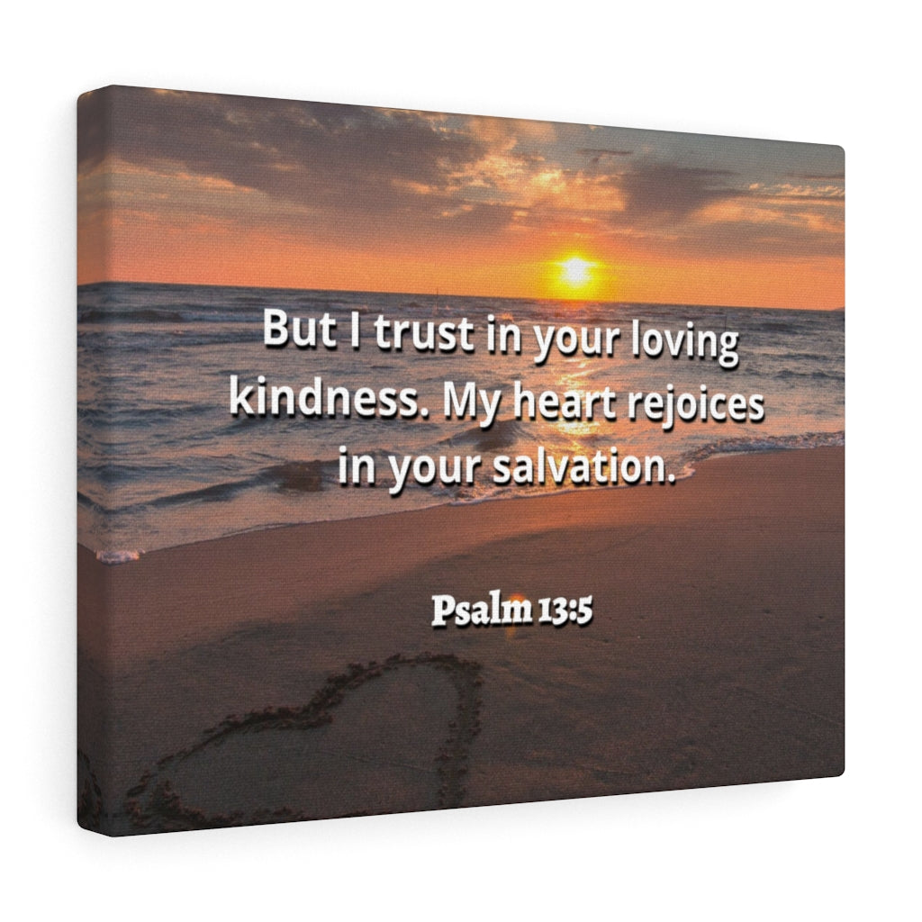 Thy Salvation Psalm 13:5 Bible Verse Canvas Christian Wall Art Ready to Hang Unframed-Express Your Love Gifts