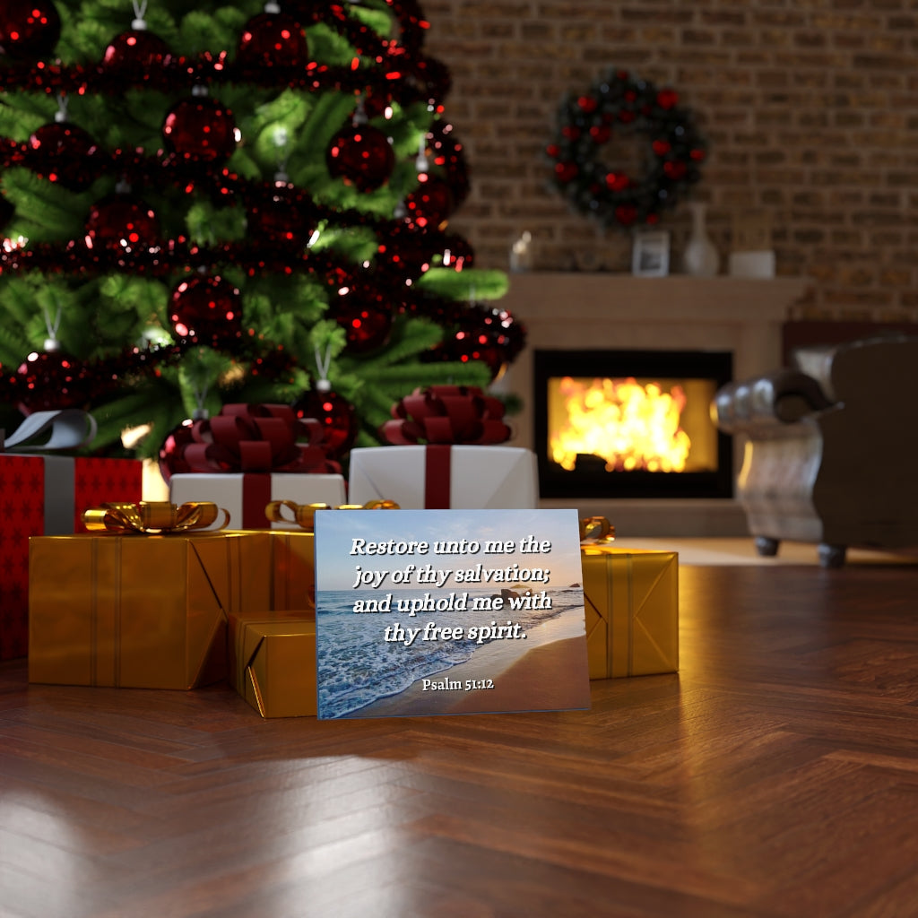 Thy Salvation Psalm 51:12 Bible Verse Canvas Christian Wall Art Ready to Hang Unframed-Express Your Love Gifts