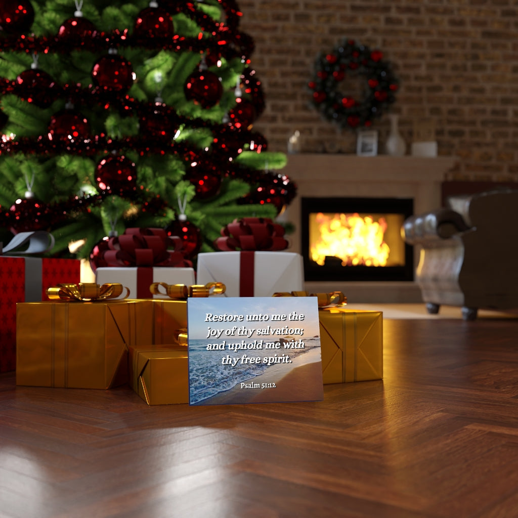 Thy Salvation Psalm 51:12 Bible Verse Canvas Christian Wall Art Ready to Hang Unframed-Express Your Love Gifts