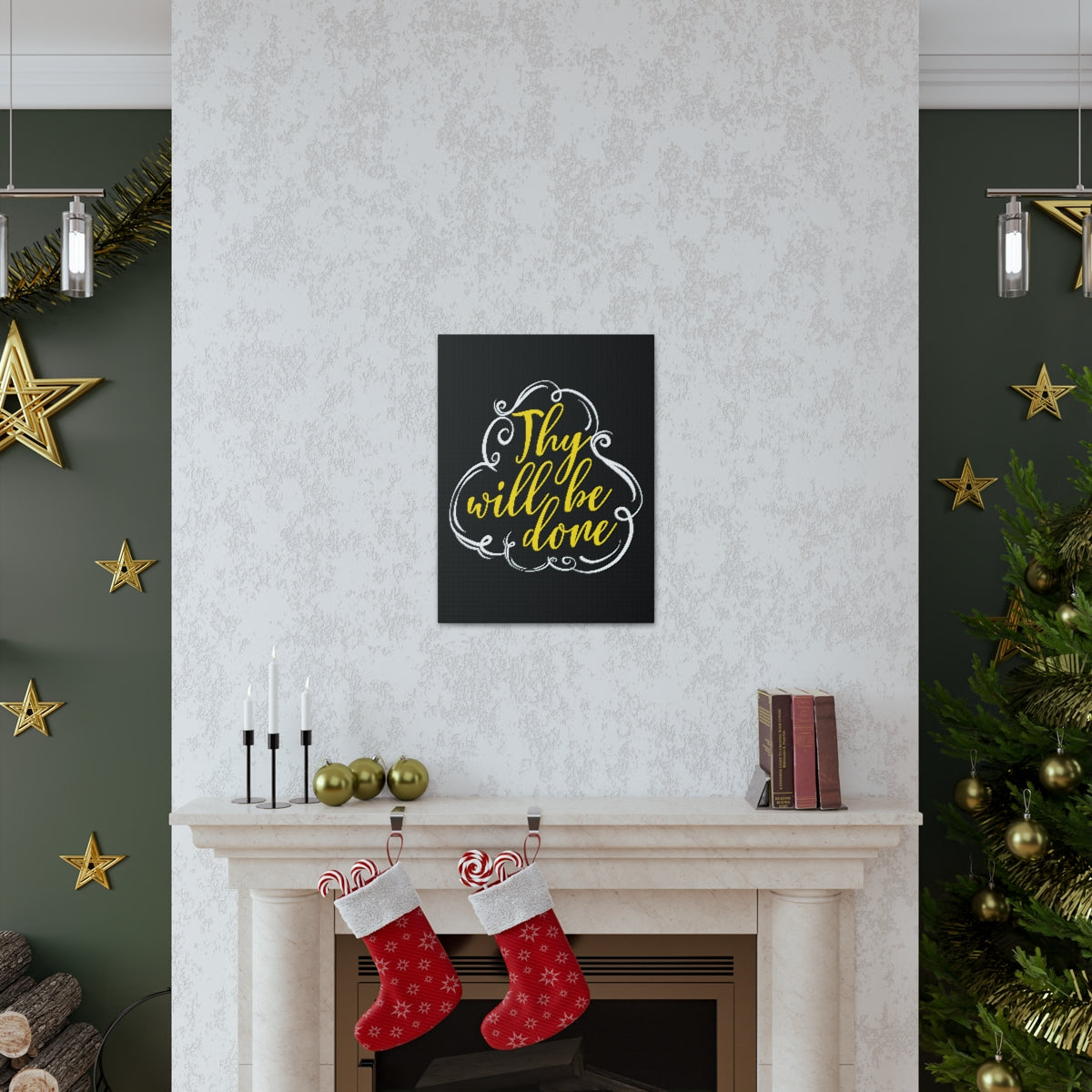 Scripture Walls Thy Will Be Done Matthew 6:10 Christian Wall Art Print Ready to Hang Unframed-Express Your Love Gifts