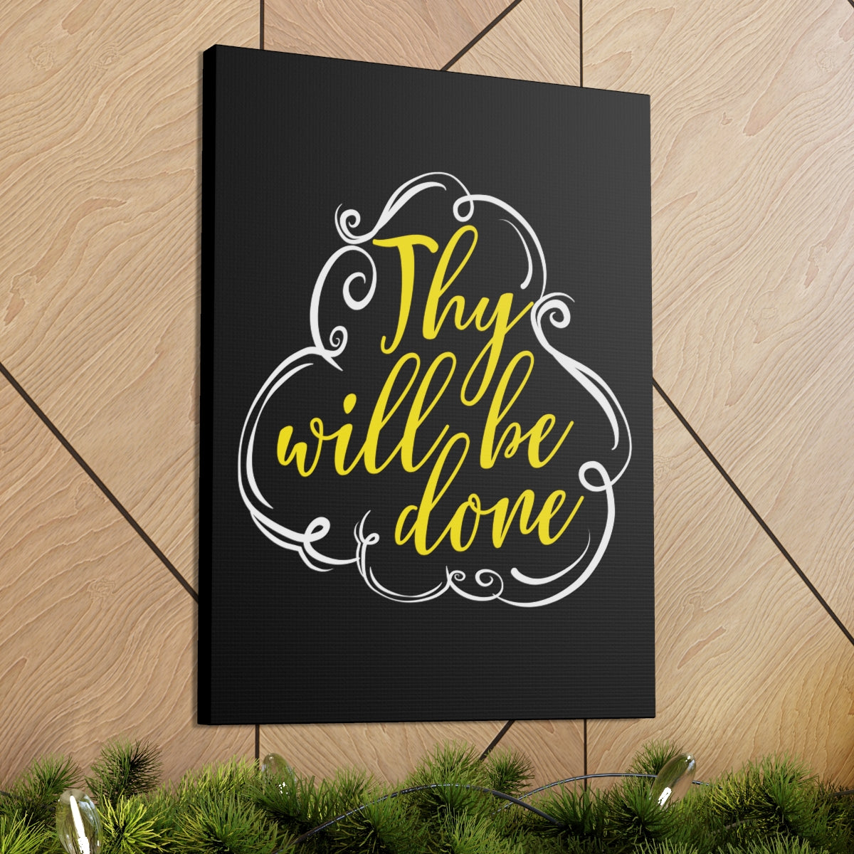 Scripture Walls Thy Will Be Done Matthew 6:10 Christian Wall Art Print Ready to Hang Unframed-Express Your Love Gifts