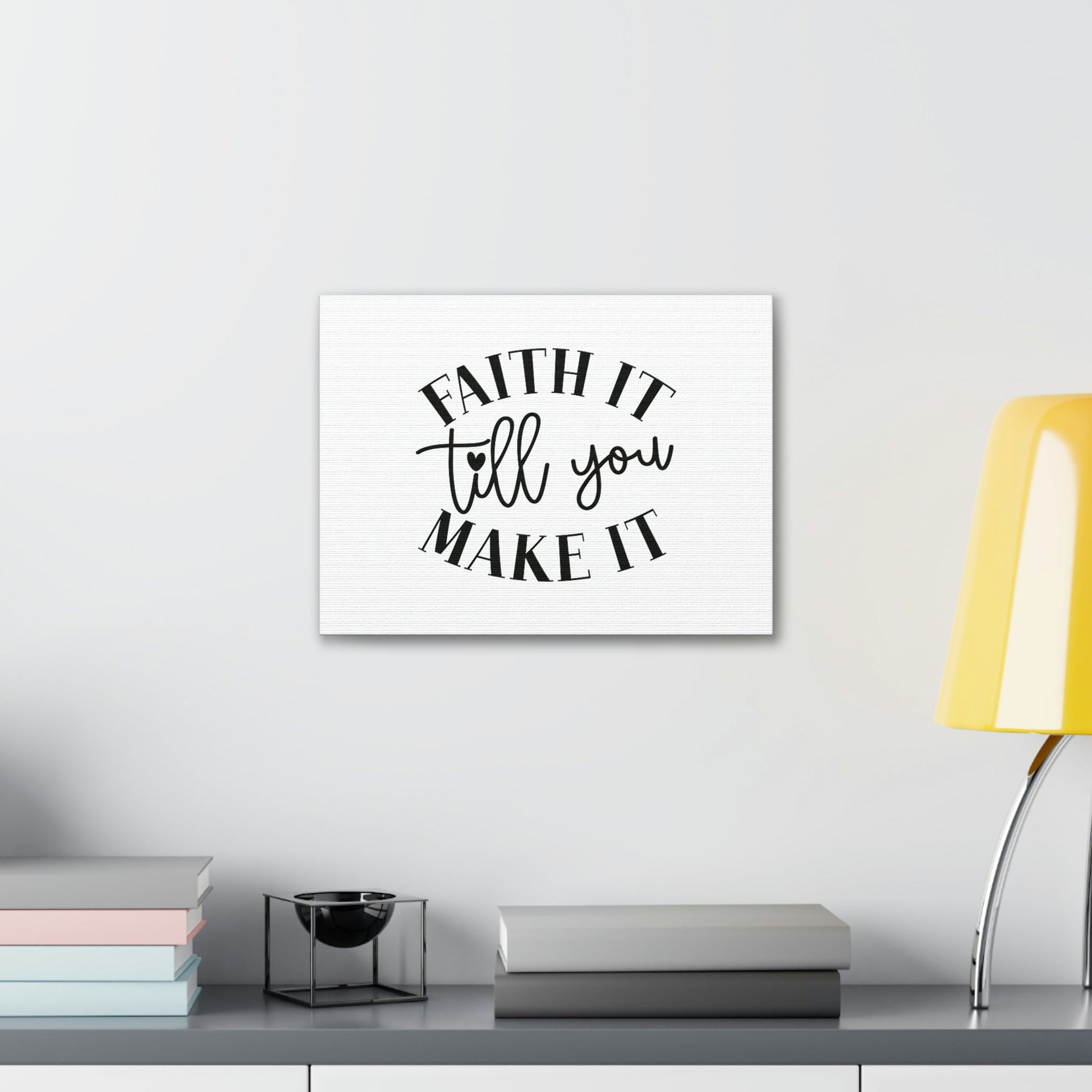 Till You Make It 2 Corinthians 5:7 Small Heart Christian Wall Art Bible Verse Print Ready to Hang Unframed-Express Your Love Gifts