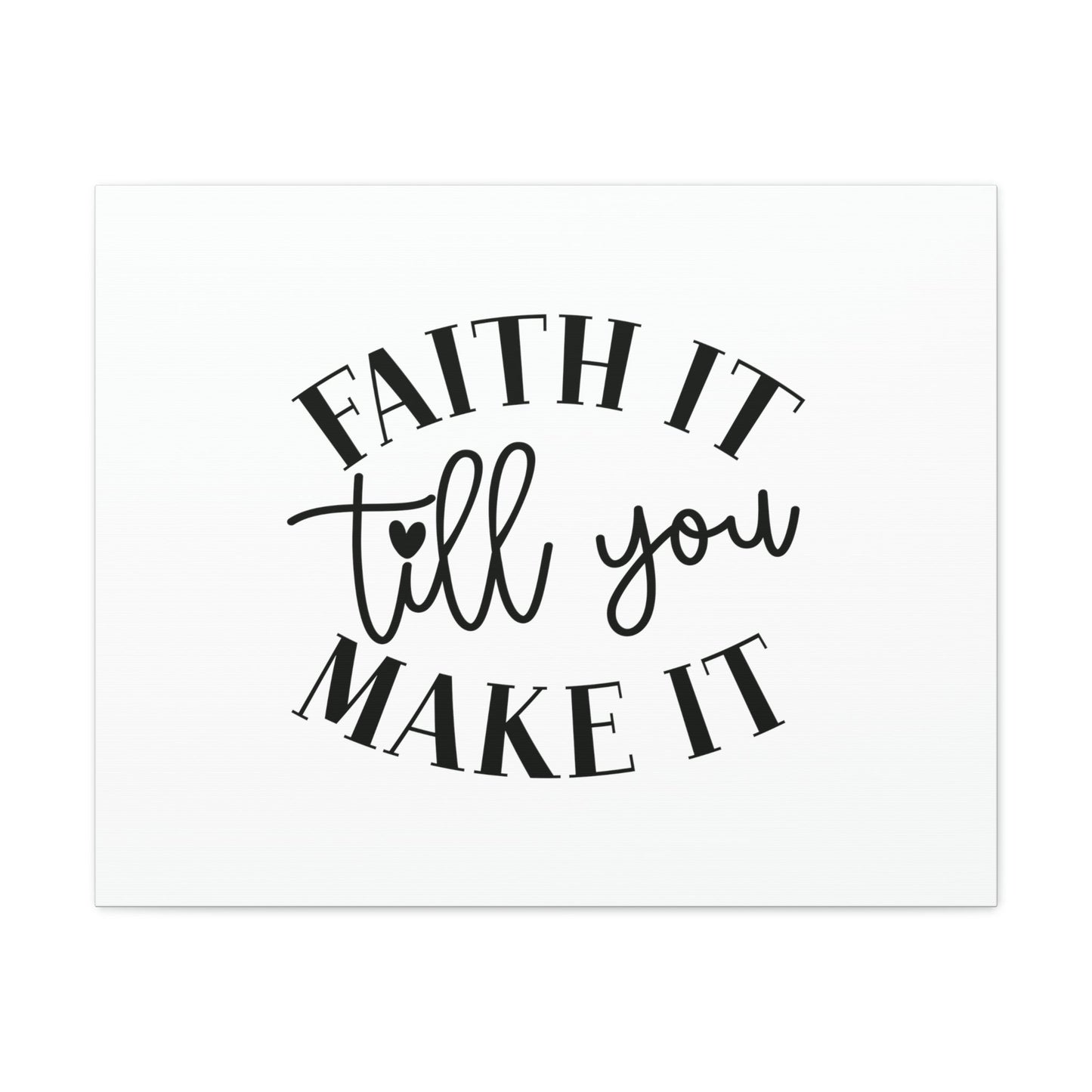 Till You Make It 2 Corinthians 5:7 Small Heart Christian Wall Art Bible Verse Print Ready to Hang Unframed-Express Your Love Gifts