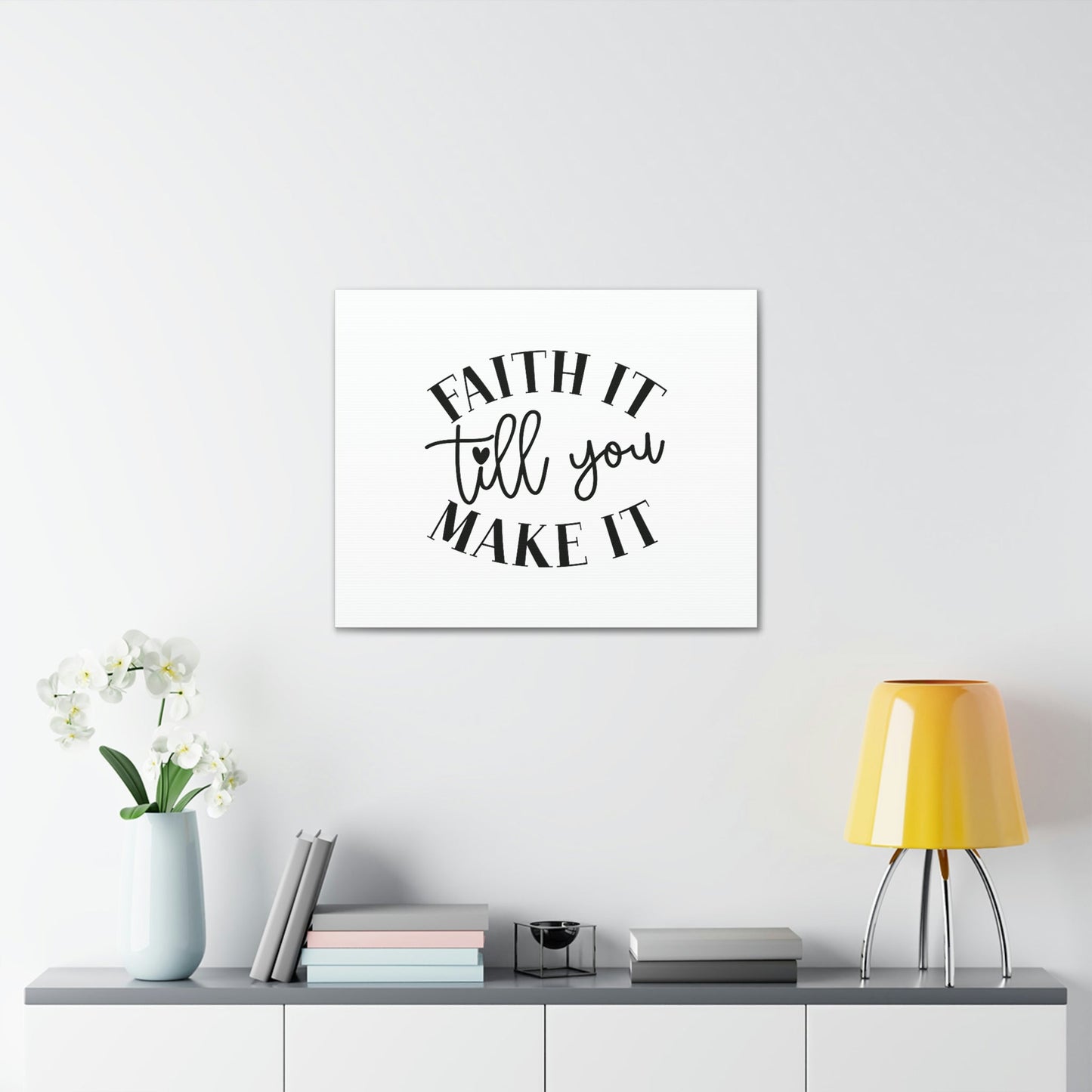 Till You Make It 2 Corinthians 5:7 Small Heart Christian Wall Art Bible Verse Print Ready to Hang Unframed-Express Your Love Gifts