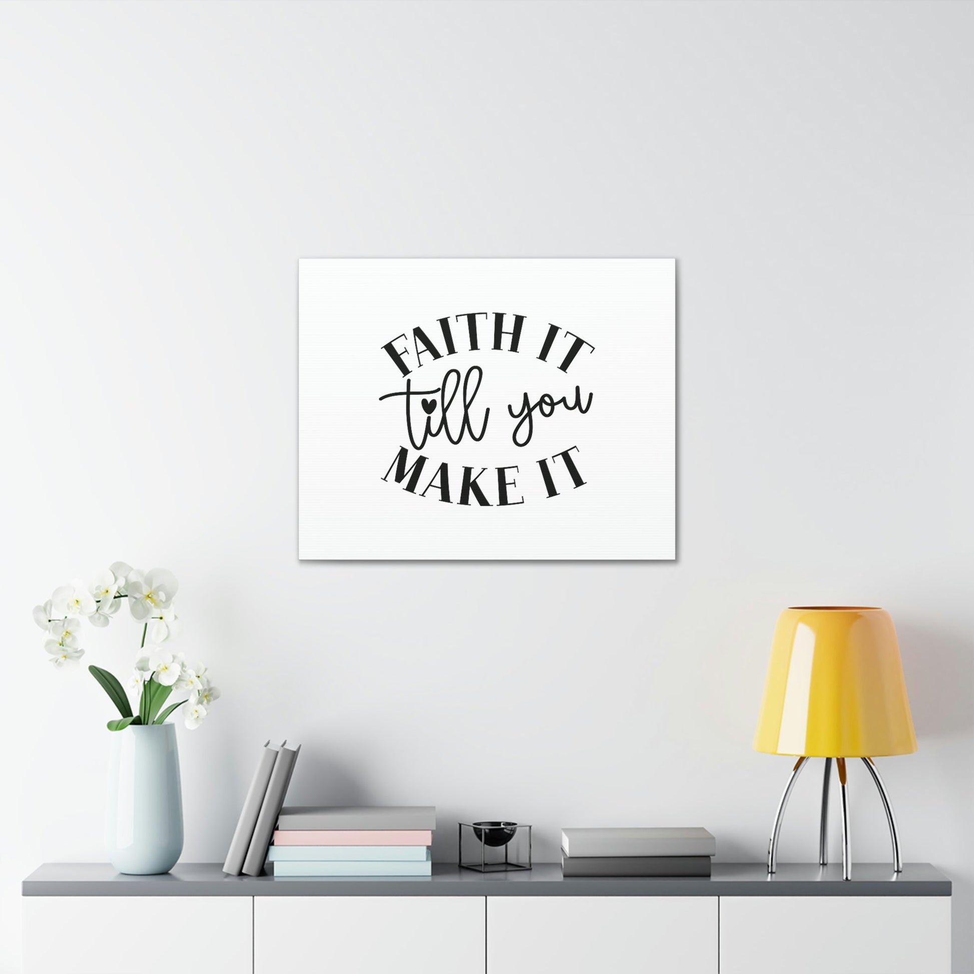Till You Make It 2 Corinthians 5:7 Small Heart Christian Wall Art Bible Verse Print Ready to Hang Unframed-Express Your Love Gifts