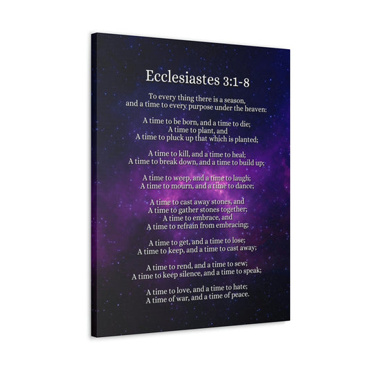 Scripture Walls Time For Everything Universe Ecclesiastes 3:2 Bible Verse Canvas Christian Wall Art Ready to Hang Unframed-Express Your Love Gifts
