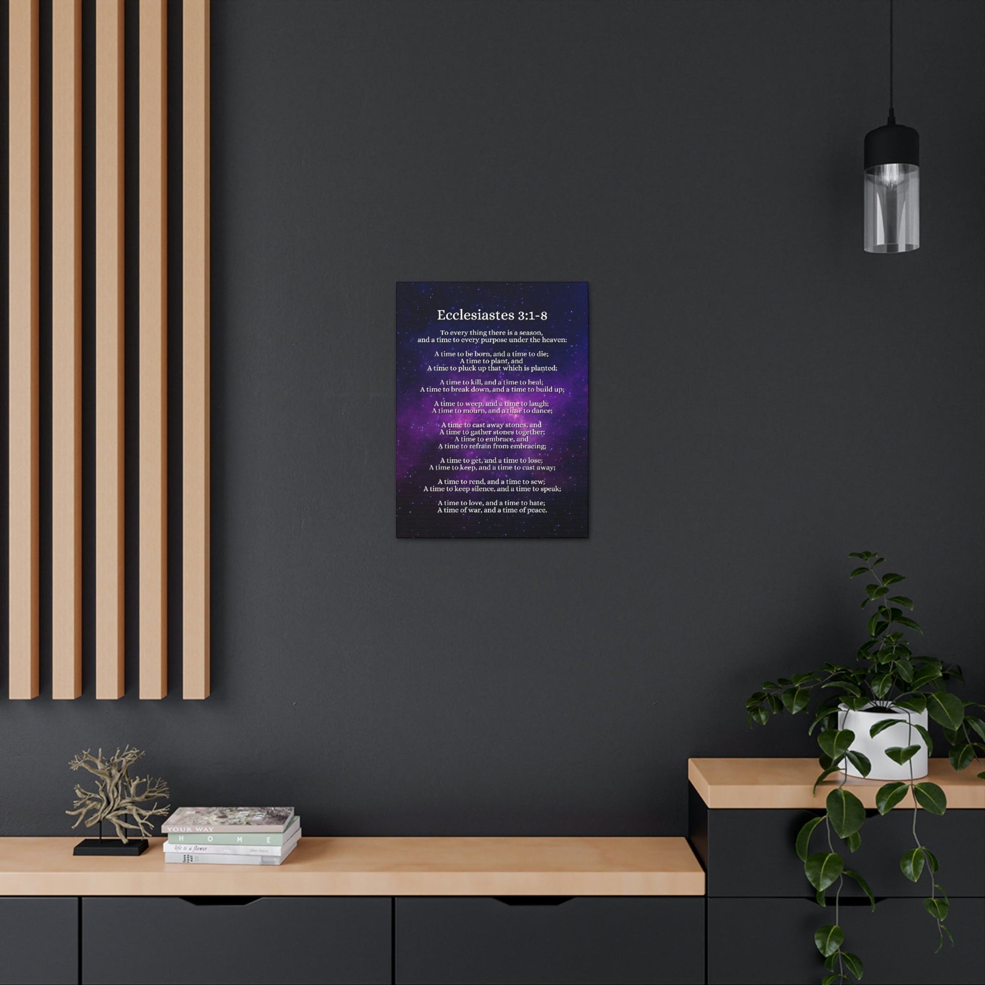 Scripture Walls Time For Everything Universe Ecclesiastes 3:2 Bible Verse Canvas Christian Wall Art Ready to Hang Unframed-Express Your Love Gifts