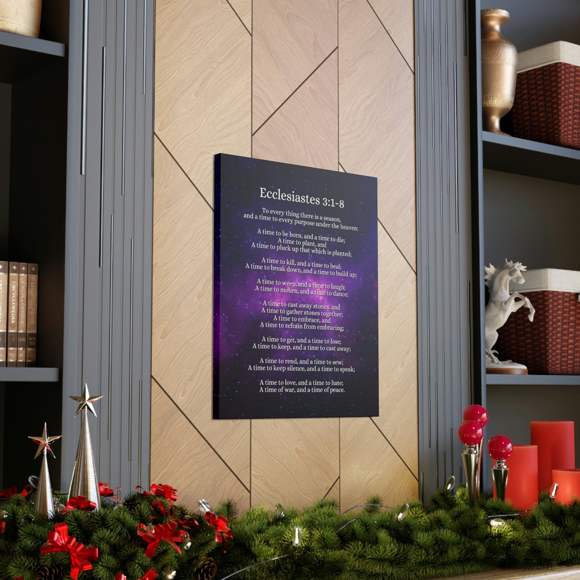 Scripture Walls Time For Everything Universe Ecclesiastes 3:2 Bible Verse Canvas Christian Wall Art Ready to Hang Unframed-Express Your Love Gifts