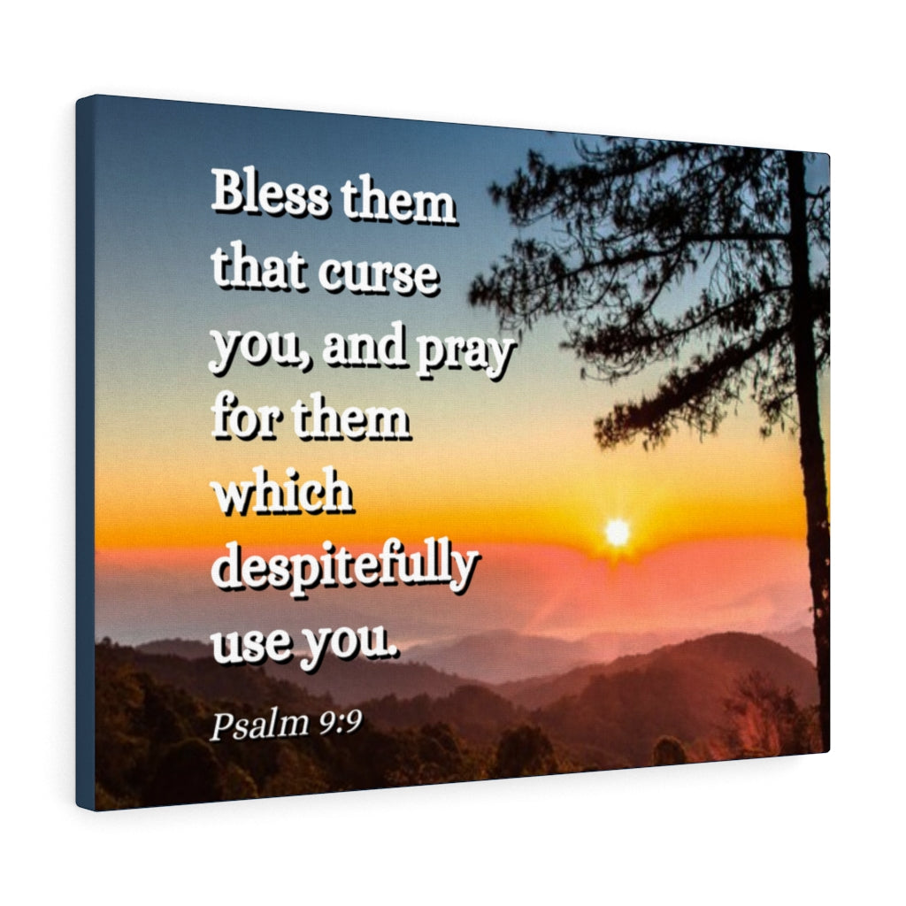 Times Of Trouble Psalm 9:9 Bible Verse Canvas Christian Wall Art Ready to Hang Unframed-Express Your Love Gifts