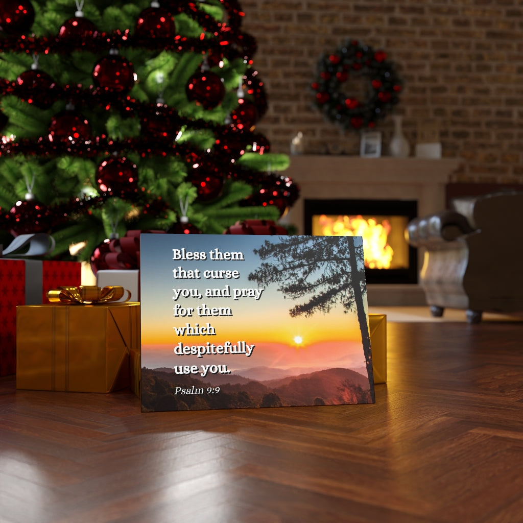 Times Of Trouble Psalm 9:9 Bible Verse Canvas Christian Wall Art Ready to Hang Unframed-Express Your Love Gifts