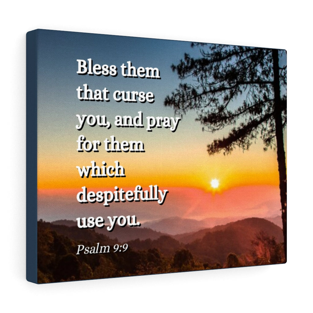 Times Of Trouble Psalm 9:9 Bible Verse Canvas Christian Wall Art Ready to Hang Unframed-Express Your Love Gifts