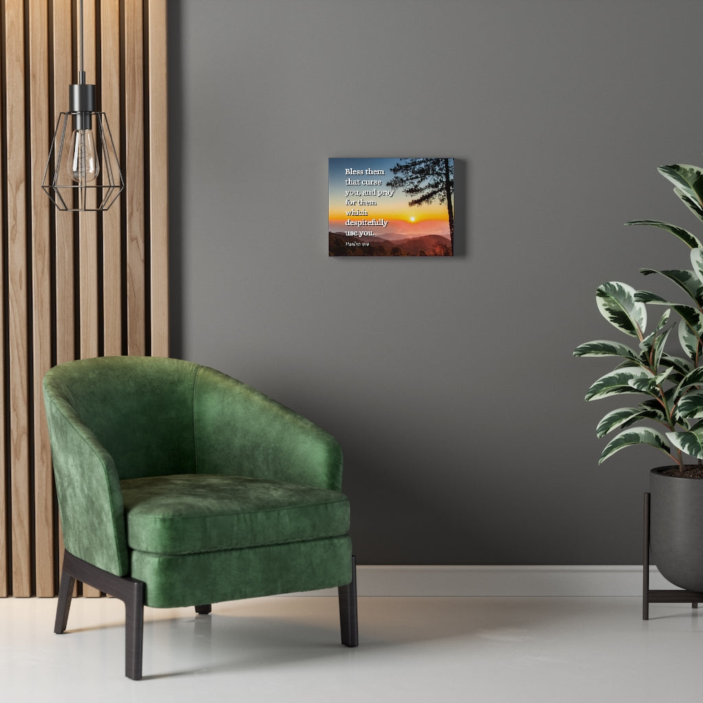 Times Of Trouble Psalm 9:9 Bible Verse Canvas Christian Wall Art Ready to Hang Unframed-Express Your Love Gifts