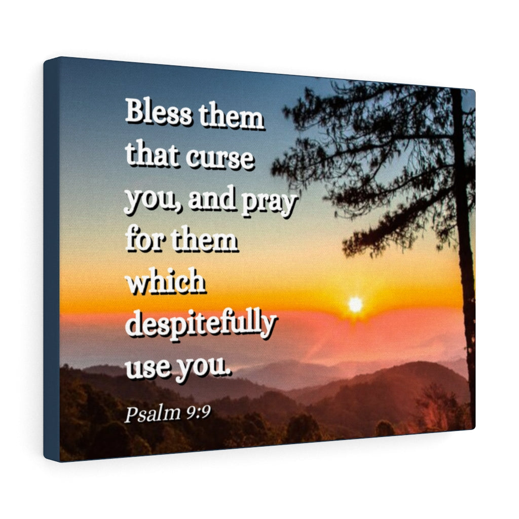 Times Of Trouble Psalm 9:9 Bible Verse Canvas Christian Wall Art Ready to Hang Unframed-Express Your Love Gifts
