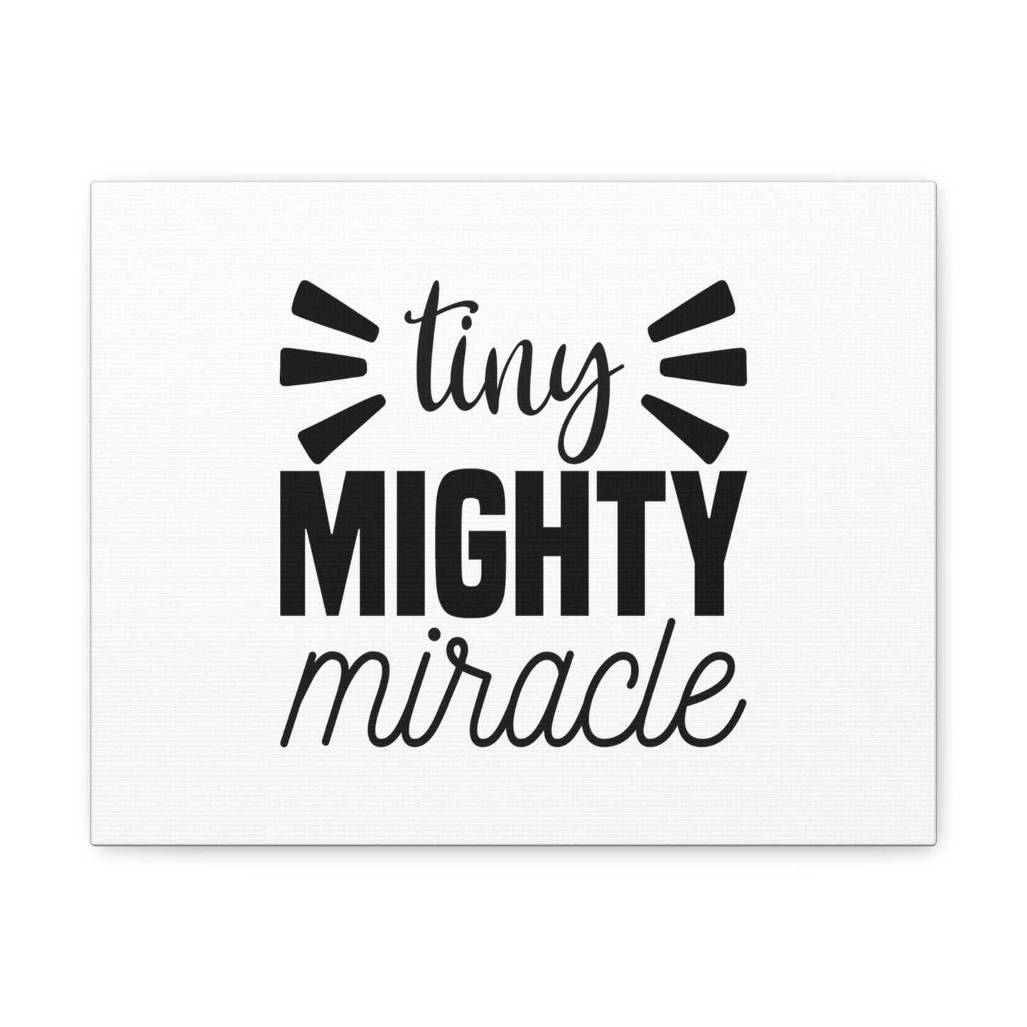 Tiny Mighty Miracle Luke 18:27 Christian Wall Art Bible Verse Print Ready to Hang Unframed-Express Your Love Gifts
