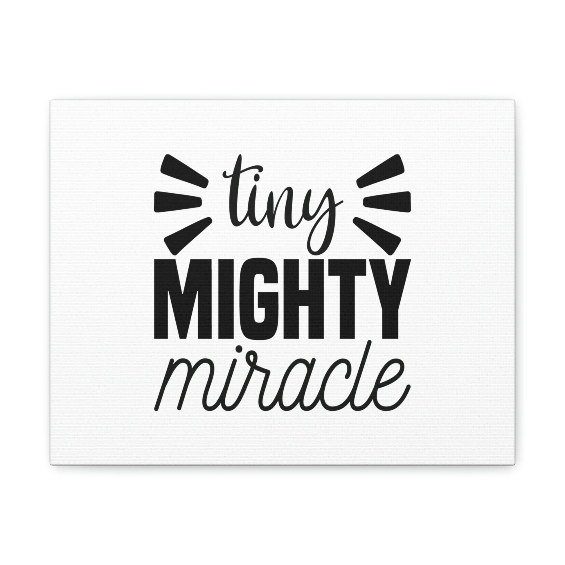 Tiny Mighty Miracle Luke 18:27 Christian Wall Art Bible Verse Print Ready to Hang Unframed-Express Your Love Gifts