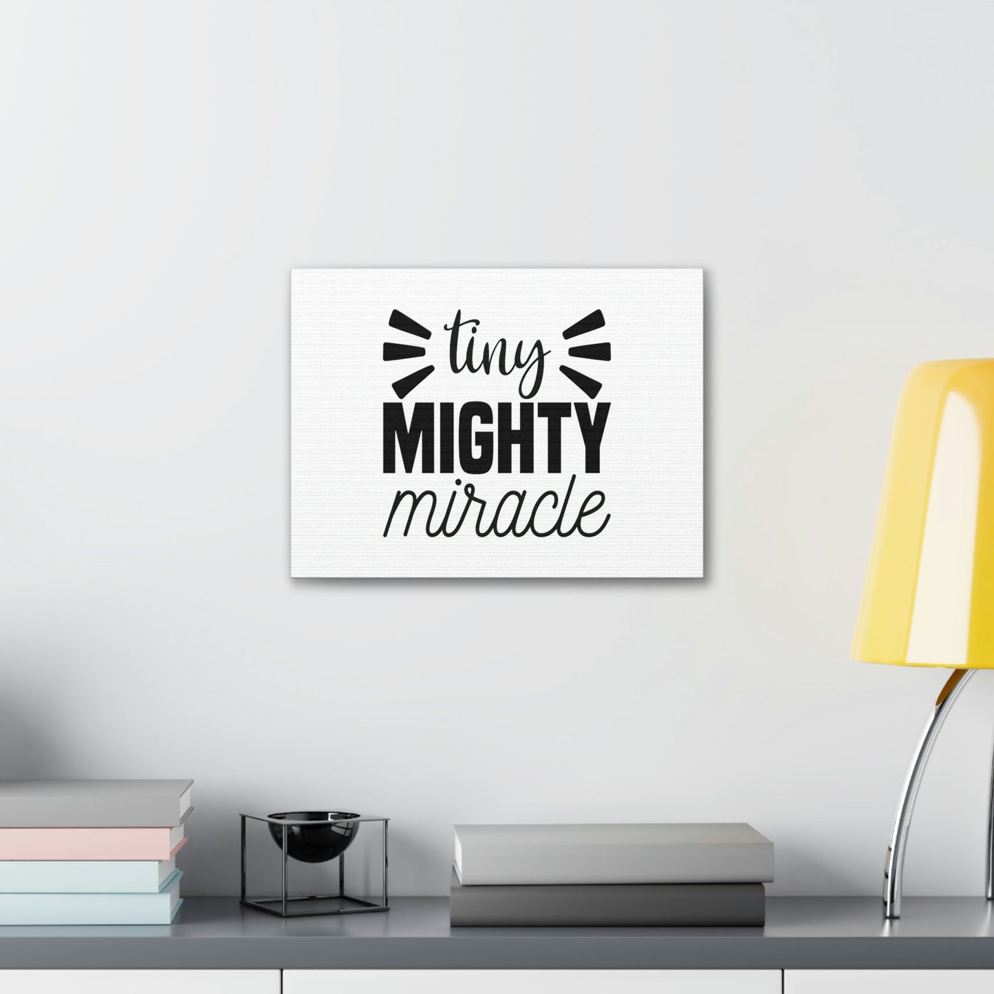 Tiny Mighty Miracle Luke 18:27 Christian Wall Art Bible Verse Print Ready to Hang Unframed-Express Your Love Gifts