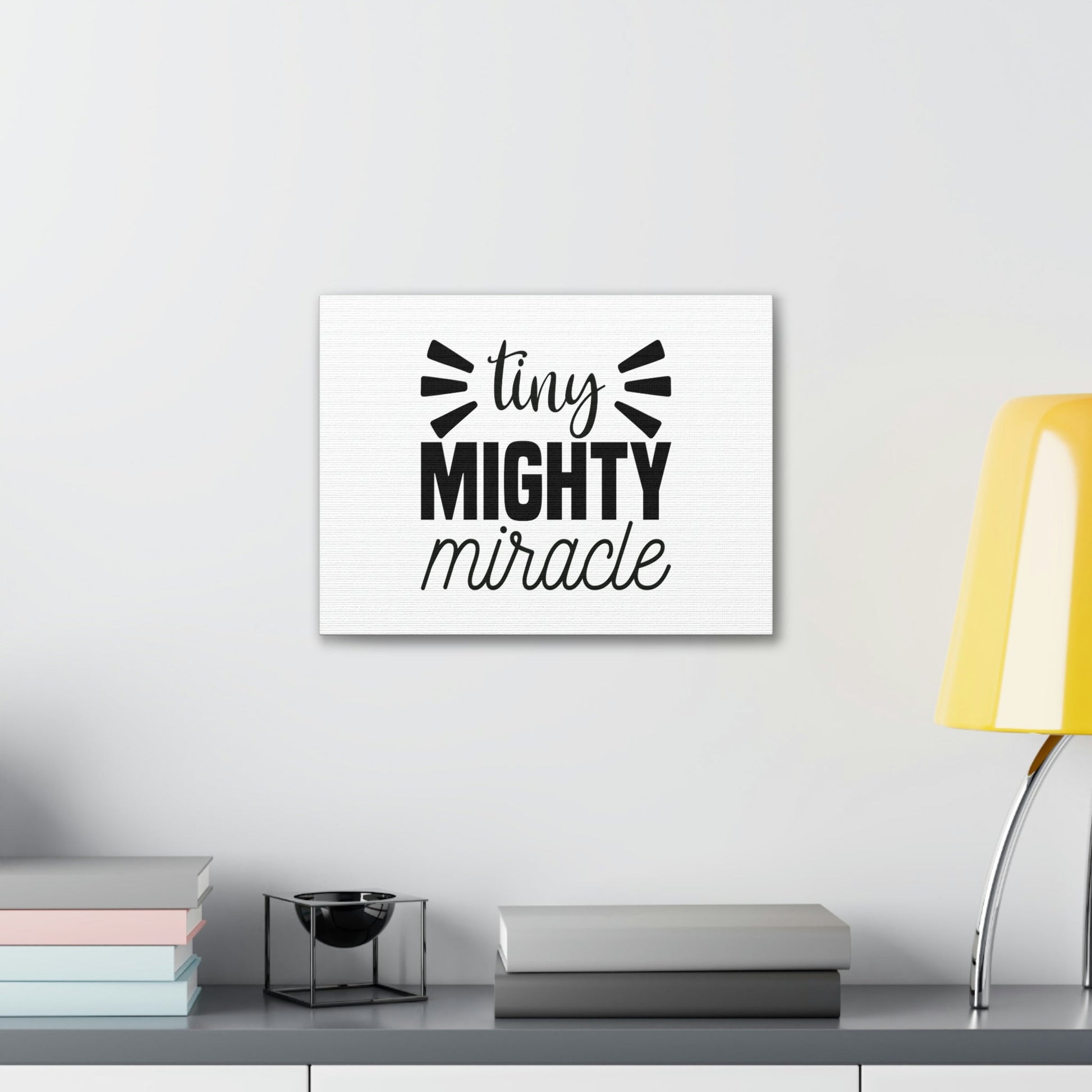 Tiny Mighty Miracle Luke 18:27 Christian Wall Art Bible Verse Print Ready to Hang Unframed-Express Your Love Gifts